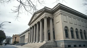 SEC headquarters building in Washington, D.C., ahead of the August 14 open meeting on crypto rules