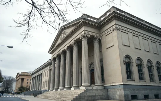 SEC headquarters building in Washington, D.C., ahead of the August 14 open meeting on crypto rules