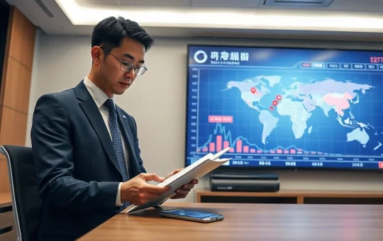 South Korean financial regulator reviewing crypto transfer rules in a Seoul office