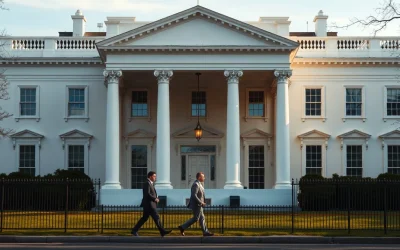 White House in Washington, D.C., ahead of the August 19 crypto summit with industry leaders and regulators.