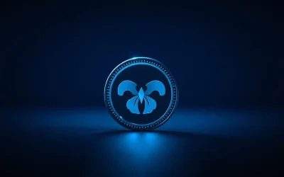 Worldcoin (WLD) token with upward price chart, symbolizing recent rally and potential breakout.