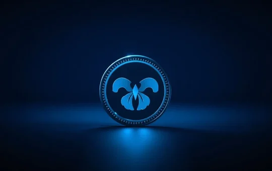 Worldcoin (WLD) token with upward price chart, symbolizing recent rally and potential breakout.