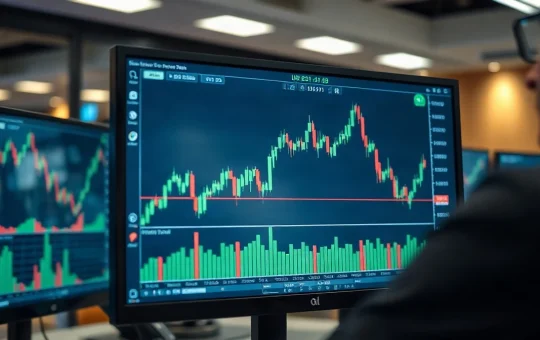 Cardano price chart showing TD Sequential buy signal on trading monitor