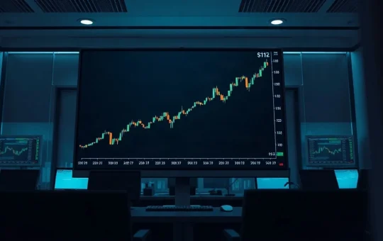 Chainlink (LINK) price chart showing a rally toward $12 resistance level on a trading screen