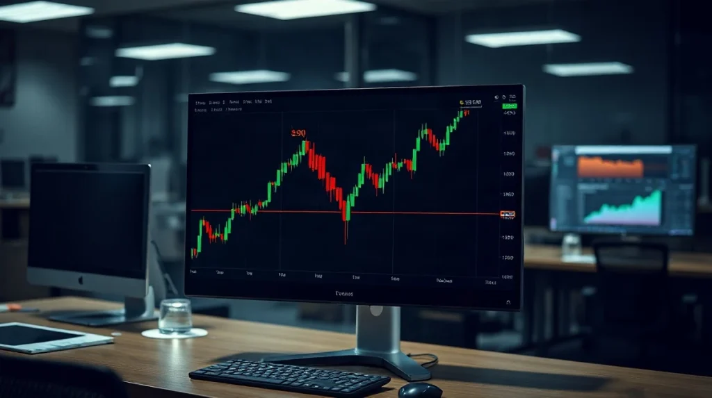 Cryptocurrency trading chart showing DEXE token's sharp crash and recovery