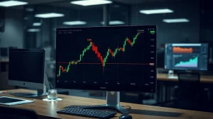 Cryptocurrency trading chart showing DEXE token's sharp crash and recovery