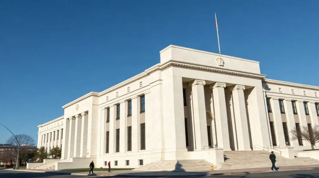 Federal Reserve building in Washington DC ahead of September FOMC rate decision