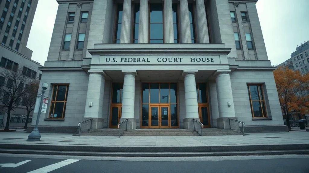 Federal courthouse exterior in Manhattan where a judge ruled on Celsius claims against Chainalysis