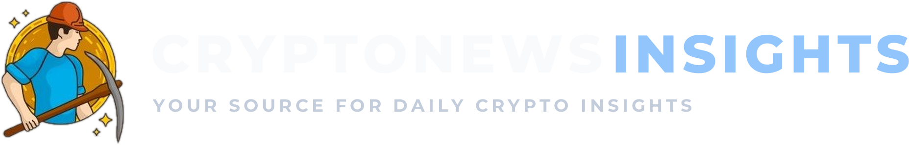 CryptoNewsInsights logo for dark backgrounds